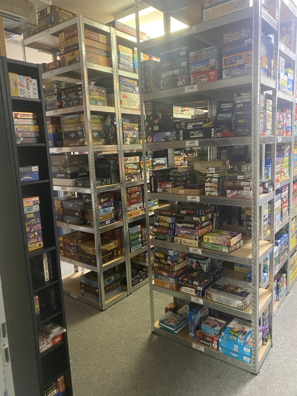 Blick ins Spielelager
